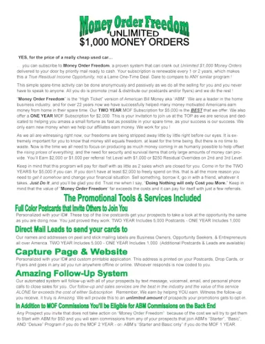 MOF Sales Letters - 5,000